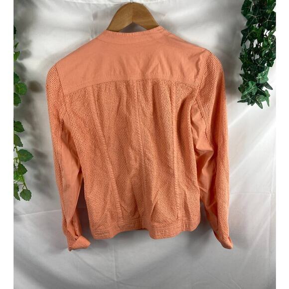 Chicos Asymmetrical Zip textured jacket - Picture 4 of 4